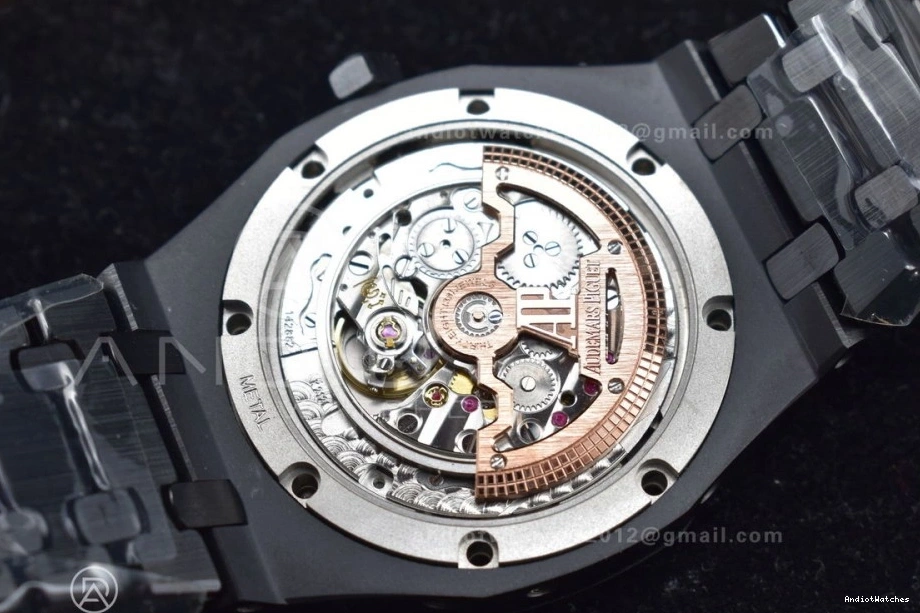 1044 APSF1:1 Calendar Ceramic V Edition Black A5134 41mm Oak Royal Dial GoAnywhere Perpetual Bracelet Black Ceramic on Best 0128